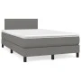 Box spring bed with dark gray fabric mattress 120x200 cm by vidaXL, Beds and slatted bases - Ref: Foro24-3139882, Price: 423,...