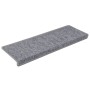 Alfombrillas para escaleras 15 unidades 65x21x4 cm Gris claro