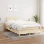 Cama box spring con colchón tela color crema 120x200 cm de vidaXL, Camas y somieres - Ref: Foro24-3140526, Precio: 366,16 €, ...