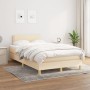 Cama box spring con colchón tela color crema 120x200 cm de vidaXL, Camas y somieres - Ref: Foro24-3140526, Precio: 374,22 €, ...