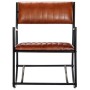 Silla mecedora de cuero auténtico marrón von vidaXL, Schaukelstühle - Ref: Foro24-282903, Preis: 150,51 €, Rabatt: %