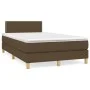 Box spring bed with dark brown fabric mattress 120x200 cm by vidaXL, Beds and slatted bases - Ref: Foro24-3140524, Price: 357...