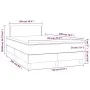 Box spring bed with dark brown fabric mattress 120x200 cm by vidaXL, Beds and slatted bases - Ref: Foro24-3140524, Price: 357...