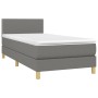 Boxspringbett mit dunkelgrauer Stoffmatratze 100x200 cm von vidaXL, Betten und Lattenroste - Ref: Foro24-3140514, Preis: 297,...