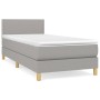Boxspringbett mit hellgrauer Stoffmatratze 90x200 cm von vidaXL, Betten und Lattenroste - Ref: Foro24-3140505, Preis: 299,50 ...