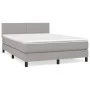 Box spring bed with light gray fabric mattress 140x200 cm by vidaXL, Beds and slatted bases - Ref: Foro24-3139897, Price: 441...