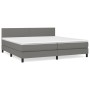 Box spring bed with dark gray fabric mattress 200x200 cm by vidaXL, Beds and slatted bases - Ref: Foro24-3139922, Price: 575,...