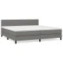 Box spring bed with dark gray fabric mattress 200x200 cm by vidaXL, Beds and slatted bases - Ref: Foro24-3139922, Price: 582,...