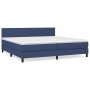 Boxspringbett mit blauer Stoffmatratze 200x200 cm von vidaXL, Betten und Lattenroste - Ref: Foro24-3139927, Preis: 581,67 €, ...
