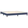 Box spring bed with blue fabric mattress 200x200 cm by vidaXL, Beds and slatted bases - Ref: Foro24-3139927, Price: 571,11 €,...