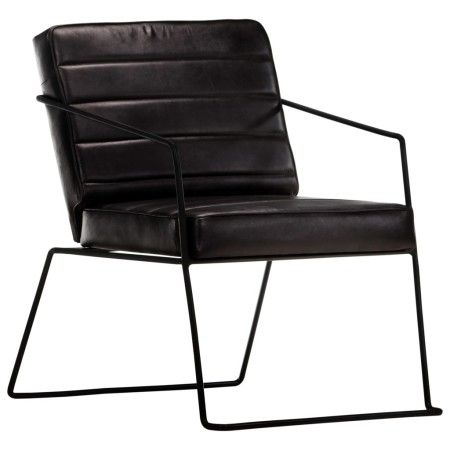 Schwarzer Echtledersessel von vidaXL, Sessel - Ref: Foro24-284413, Preis: 220,44 €, Rabatt: %