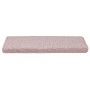 Alfombrillas para escaleras 15 unidades 65x21x4 cm Rosa claro