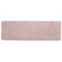 Alfombrillas para escaleras 15 unidades 65x21x4 cm Rosa claro