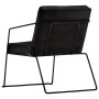 Sillón de cuero auténtico negro by vidaXL, Armchairs - Ref: Foro24-284413, Price: 220,56 €, Discount: %