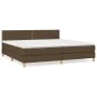 Boxspringbett mit dunkelbrauner Stoffmatratze 200x200 cm von vidaXL, Betten und Lattenroste - Ref: Foro24-3140564, Preis: 578...