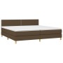 Boxspringbett mit dunkelbrauner Stoffmatratze 200x200 cm von vidaXL, Betten und Lattenroste - Ref: Foro24-3140564, Preis: 587...