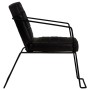 Sillón de cuero auténtico negro by vidaXL, Armchairs - Ref: Foro24-284413, Price: 220,56 €, Discount: %