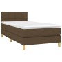 Boxspringbett mit dunkelbrauner Stoffmatratze 100x200 cm von vidaXL, Betten und Lattenroste - Ref: Foro24-3140596, Preis: 332...