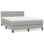 Boxspringbett mit hellgrauer Stoffmatratze 140x200 cm von vidaXL, Betten und Lattenroste - Ref: Foro24-3139977, Preis: 416,05...