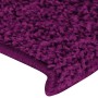 Alfombrillas para escaleras 15 unidades 65x21x4 cm Rosa Borde