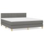 Box spring bed with dark gray fabric mattress 160x200 cm by vidaXL, Beds and slatted bases - Ref: Foro24-3140626, Price: 505,...