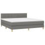 Box spring bed with dark gray fabric mattress 160x200 cm by vidaXL, Beds and slatted bases - Ref: Foro24-3140626, Price: 505,...