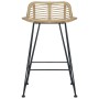 Küchenhocker 2 Einheiten aus natürlichem Rattan von vidaXL, Küchenhocker - Ref: Foro24-285232, Preis: 233,35 €, Rabatt: %