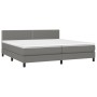 Boxspringbett mit dunkelgrauer Stoffmatratze 200x200 cm von vidaXL, Betten und Lattenroste - Ref: Foro24-3140002, Preis: 556,...