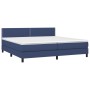 Boxspringbett mit blauer Stoffmatratze 200x200 cm von vidaXL, Betten und Lattenroste - Ref: Foro24-3140007, Preis: 574,19 €, ...