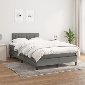 Boxspringbett mit dunkelgrauer Stoffmatratze 120x200 cm von vidaXL, Betten und Lattenroste - Ref: Foro24-3140202, Preis: 424,...