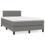 Box spring bed with dark gray fabric mattress 120x200 cm by vidaXL, Beds and slatted bases - Ref: Foro24-3140202, Price: 423,...