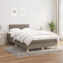 Box spring bed with taupe gray fabric mattress 120x200 cm by vidaXL, Beds and slatted bases - Ref: Foro24-3140605, Price: 364...