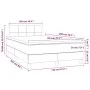 Box spring bed with taupe gray fabric mattress 120x200 cm by vidaXL, Beds and slatted bases - Ref: Foro24-3140605, Price: 358...