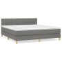 Boxspringbett mit dunkelgrauer Stoffmatratze 180x200 cm von vidaXL, Betten und Lattenroste - Ref: Foro24-3140634, Preis: 565,...