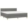 Box spring bed with dark gray fabric mattress 180x200 cm by vidaXL, Beds and slatted bases - Ref: Foro24-3140634, Price: 576,...