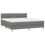 Boxspringbett mit dunkelgrauer Stoffmatratze 180x200 cm von vidaXL, Betten und Lattenroste - Ref: Foro24-3140634, Preis: 565,...