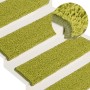 Alfombrillas para escaleras 15 unidades 65x21x4 cm Verde Borde
