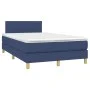 Box spring bed with blue fabric mattress 120x200 cm by vidaXL, Beds and slatted bases - Ref: Foro24-3140607, Price: 391,62 €,...