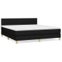 Boxspringbett mit schwarzer Stoffmatratze 180x200 cm von vidaXL, Betten und Lattenroste - Ref: Foro24-3140635, Preis: 544,40 ...