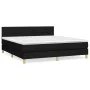 Boxspringbett mit schwarzer Stoffmatratze 180x200 cm von vidaXL, Betten und Lattenroste - Ref: Foro24-3140635, Preis: 531,23 ...
