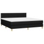 Boxspringbett mit schwarzer Stoffmatratze 180x200 cm von vidaXL, Betten und Lattenroste - Ref: Foro24-3140635, Preis: 544,40 ...