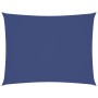 Toldo de vela rectangular tela Oxford azul 2,5x4 m