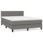 Box spring bed with dark gray fabric mattress 140x200 cm by vidaXL, Beds and slatted bases - Ref: Foro24-3140138, Price: 424,...