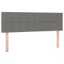 Cama box spring con colchón tela gris oscuro 140x190 cm de vidaXL, Camas y somieres - Ref: Foro24-3140610, Precio: 485,68 €, ...