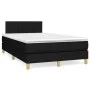 Box spring bed with black fabric mattress 120x200 cm by vidaXL, Beds and slatted bases - Ref: Foro24-3140763, Price: 371,03 €...