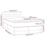 Box spring bed with blue fabric mattress 120x200 cm by vidaXL, Beds and slatted bases - Ref: Foro24-3140687, Price: 391,92 €,...
