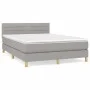 Boxspringbett mit hellgrauer Stoffmatratze 140x200 cm von vidaXL, Betten und Lattenroste - Ref: Foro24-3140697, Preis: 405,45...