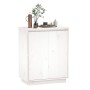 Massiver Kiefernholzschrank in Weiß 60x34x75 cm von vidaXL, Sideboards - Ref: Foro24-813346, Preis: 84,75 €, Rabatt: %