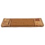 Alfombrilla autoadhesiva de escalera 15 uds beige 65x21x4 cm