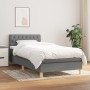 Box spring bed with dark gray fabric mattress 90x200 cm by vidaXL, Beds and slatted bases - Ref: Foro24-3140826, Price: 304,7...